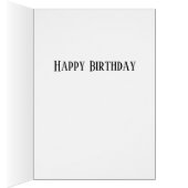 ミニマリスト黒車グリーティングカード (内側 (右))