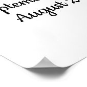 ミニマリスト1 特別な写真 お別れの記念 生命の祝い ポスター (角)