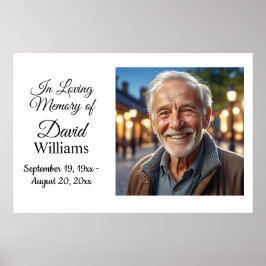 ミニマリスト1 特別な写真 お別れの記念 生命の祝い ポスター