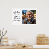 ミニマリスト1 特別な写真 お別れの記念 生命の祝い ポスター (キッチン)