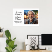 ミニマリスト1 特別な写真 お別れの記念 生命の祝い ポスター (ホームオフィス)