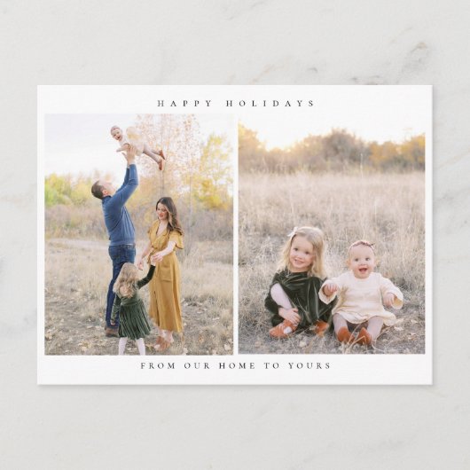 ミニマリスト2フォトホリデーポストカード シーズンポストカード (正面)