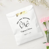 ミニマリスト2人が新郎新婦結婚の1人 フェイバーバッグ (封をした状態)