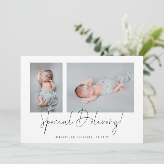 ミニマリスト2写真特別配信スクリプト誕生 案内状 (スタンド正面)