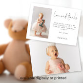 ミニマリスト2写真1st誕生日の愛と感謝してい カード