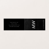 ミニマリスト2文字モノグラムフェイクレザー 名刺 (外部フラット)