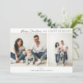 ミニマリスト2枚フォトメリークリスマス (スタンド正面)