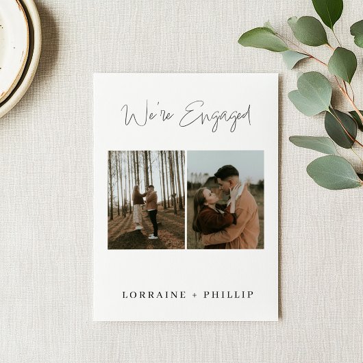 ミニマリスト2枚組、脚本エンゲージメントパーティー 招待状