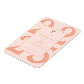 ミニマリスト2025卒業シンプルパーティの招待状 マグネット (左側)