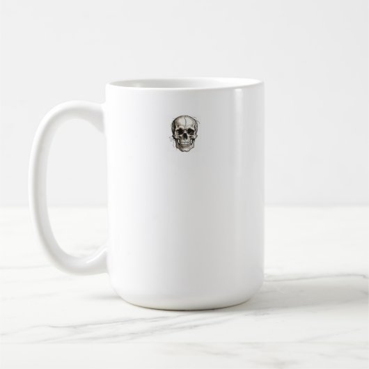 ミニマリスト3スカルマグメメントモリ コーヒーマグカップ (左)