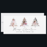 ミニマリスト3ツリーの形の写真メリークリスマス シーズンカード<br><div class="desc">ミニマリスト3ツリーの形の写真メリークリスマス。デジタルおよび印刷で利用可能。メリークリスマスは決まった台本スタイリッシュに書かれている。サンプルの3つの画像を簡単に独自の画像に置き換え、前面の名前でパーソナライズする。</div>