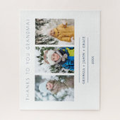 ミニマリスト3写真コラージュキープサケfor Family ジグソーパズル (縦)