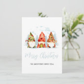 ミニマリスト3冬のカラフルクリスマス格言 シーズンカード (スタンド正面)