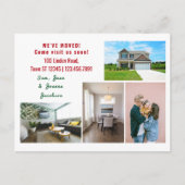 ミニマリスト4枚の写真を移動した動画の発表 ポストカード (正面)