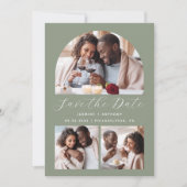 ミニマリスト4 – フォトアーチセージ緑 セーブザデート (正面)