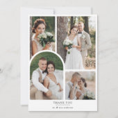 ミニマリスト5枚写真アーカイブウェディング 案内状 (正面)