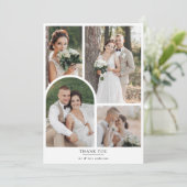 ミニマリスト5枚写真アーカイブウェディング 案内状 (スタンド正面)