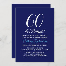 ミニマリスト60歳引退 ダークパープル 招待状