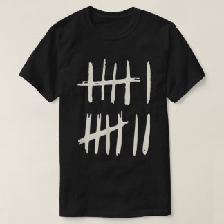 ミニマリスト6-7タリーマークデザイン Tシャツ