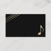 ミニマリスト8音符シンボル音楽名刺 名刺 (正面)