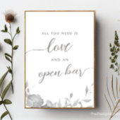 ミニマリスト すべてのあなたに必要なのは愛とオープンバーサイン 招待状