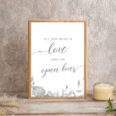 ミニマリスト すべてのあなたに必要なのは愛とオープンバーサイン 招待状