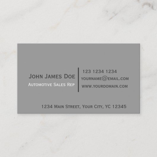 ミニマリスト|の粋で黒い灰色のモダンな弁護士 名刺 (正面)