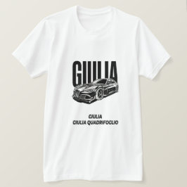 ミニマリスト アルファロメオ ジュリア クアドリフォリオ イタリアン Tシャツ