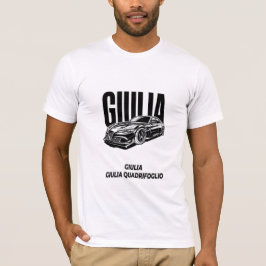 ミニマリスト アルファロメオ ジュリア クアドリフォリオ イタリアン Tシャツ