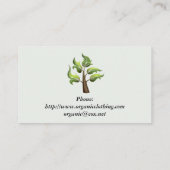 ミニマリスト・アース・ビジネス・カード 名刺 (裏面)