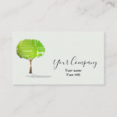 ミニマリスト・アース・ビジネス・カード 名刺 (正面)