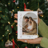 ミニマリスト アーチ クリスマス フォト カード