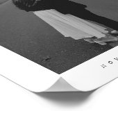 ミニマリスト ウェディング カスタム カップル フォト ポスター (角)