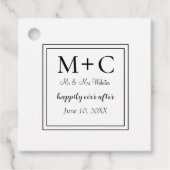 ミニマリスト ウェディング ギフト バスケット フェイバータグ (正面)