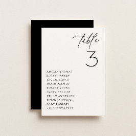 ミニマリスト ウェディング テーブル シーティング カード