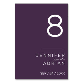 ミニマリスト ウェディング テーブル ナンバー - カスタマイズ可能 テーブルナンバー