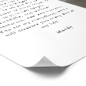 ミニマリスト ウェディング「私たちの誓い」フォト アーチ ポスター (角)