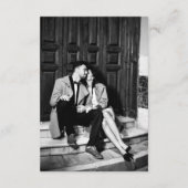 ミニマリスト・エディトリアル・フォト・ウェディング サンキューカード (裏面)