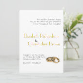 ミニマリスト エレガントな親の結婚式 招待状 (スタンド正面)