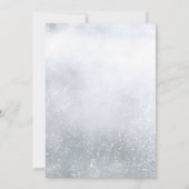 ミニマリスト エレガント スクリプト シルバー セーブ・ザ・デート 招待状 (裏面)