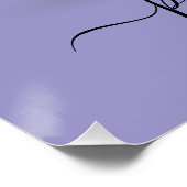 ミニマリスト エレガント ハッピー ゴルファー デザイン ポスター (コーナー)