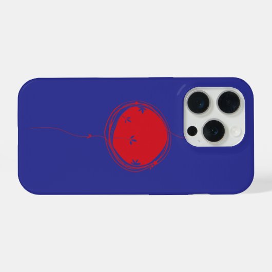 ミニマリスト オリエンタル サン フォンケース - ノルディック ボホー  iPhoneケース (裏面横)