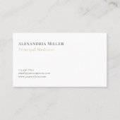 ミニマリスト・オリーブ植物学 名刺 (正面)