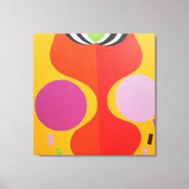ミニマリスト オレンジと黄色のキャンバスプリント キャンバスプリント