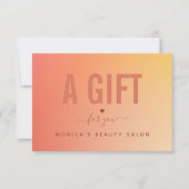 ミニマリスト オレンジ グラデーション ビューティー サロン スパ メイクアップ (正面)