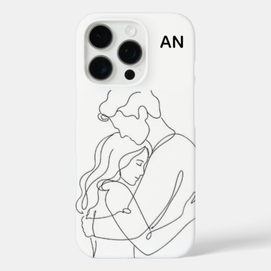 ミニマリスト オーダーメイド カップル スマホケース - 写真を追加 Case-Mate iPhoneケース (裏面)