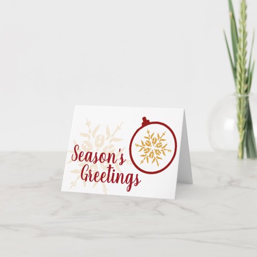 ミニマリスト オーナメント シーズンカード (正面)