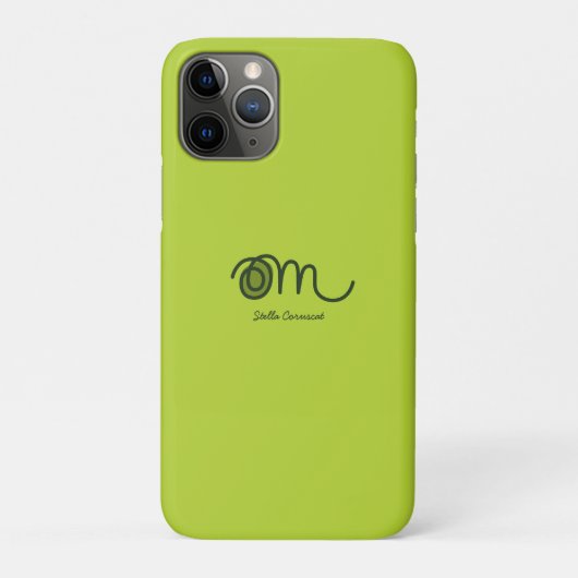 ミニマリスト オーム 手書き オリジナル Case-Mate iPhoneケース (裏)