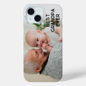 ミニマリスト オールキャップス ベスト ジイジ 写真 Case-Mate iPhoneケース (裏面)