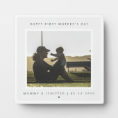 ミニマリスト カスタム フォト ファースト マザーズデー モダン フォトプラーク (正面)